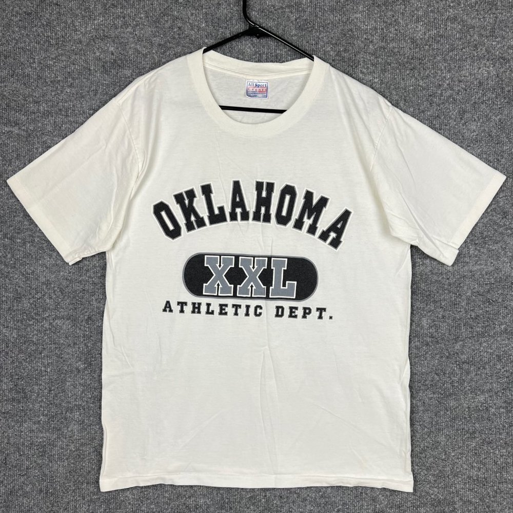 Vintage University of Oklahoma XXL Athletic‎ Dept. T-Shirt Size Men's Large